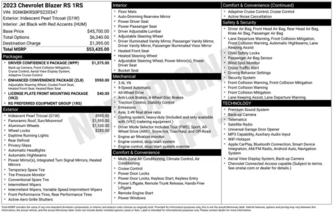 Photos of 2023 Chevrolet Blazer RS for sale in Omaha, NE at Gregg Young Chevrolet of Omaha