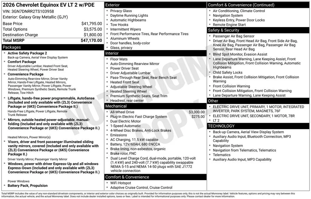 2026 Chevrolet Equinox EV LT for sale in Omaha, NE