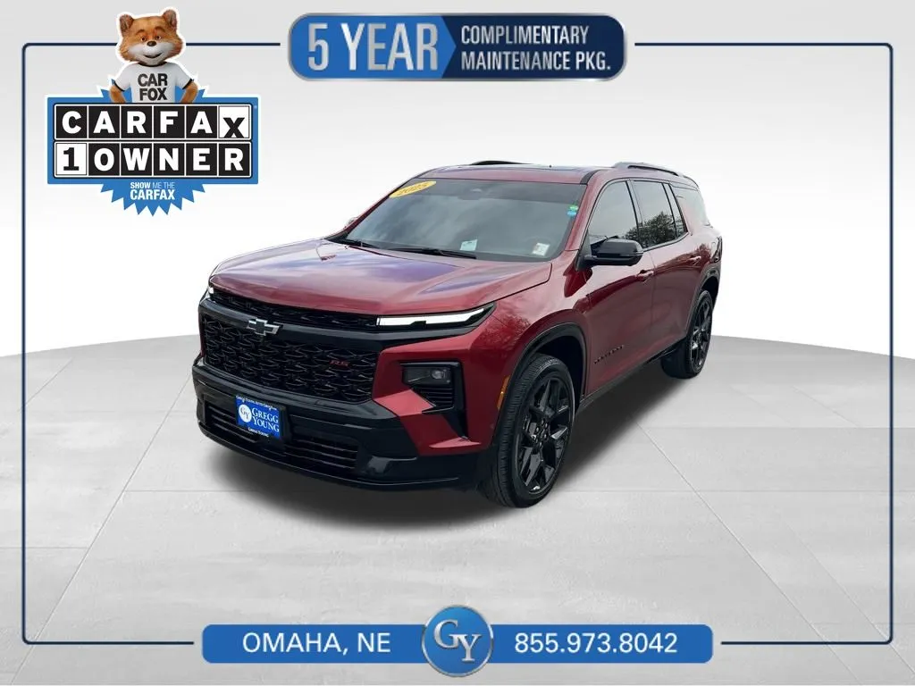 Red 2025 Chevrolet Traverse RS for sale in Omaha, NE