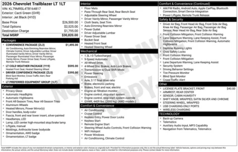 Photos of 2026 Chevrolet TrailBlazer LT for sale in Omaha, NE at Gregg Young Chevrolet of Omaha