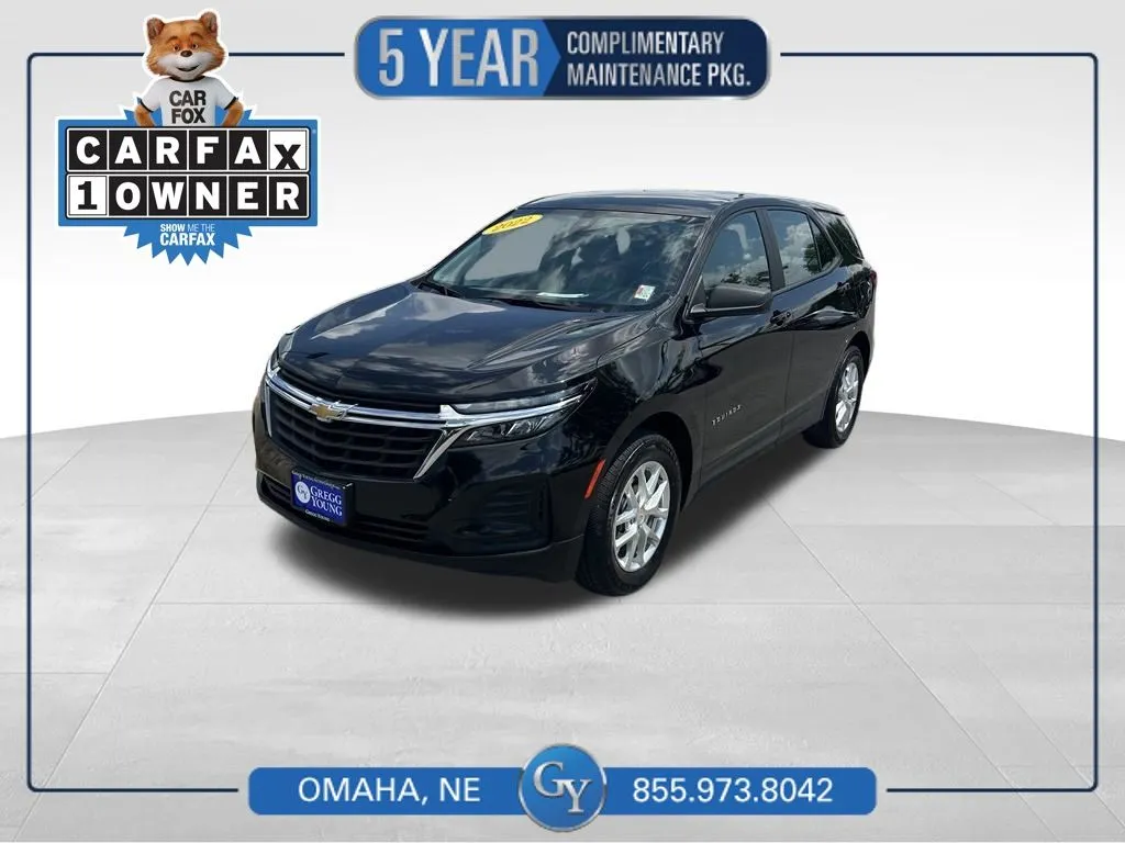 Black 2022 Chevrolet Equinox LS for sale in Omaha, NE