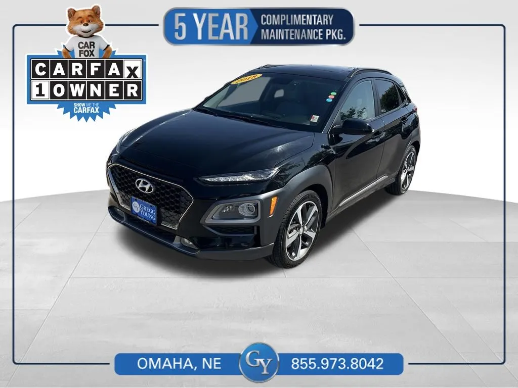 Black 2018 Hyundai Kona Limited for sale in Omaha, NE