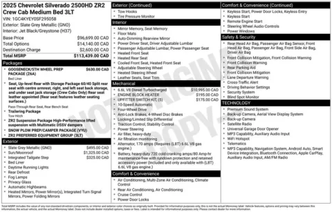 Photos of 2025 Chevrolet Silverado 2500 HD ZR2 for sale in Omaha, NE at Gregg Young Chevrolet of Omaha
