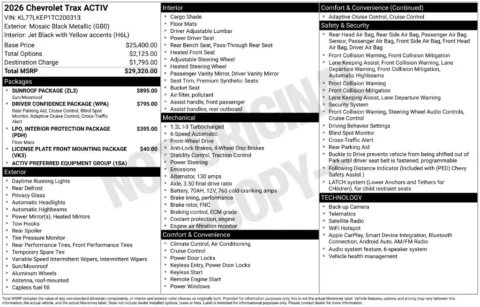 Another view of 2026 Chevrolet Trax ACTIV for sale in Omaha, NE at Gregg Young Chevrolet of Omaha