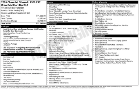 Photos of 2026 Chevrolet Silverado 1500 ZR2 for sale in Omaha, NE at Gregg Young Chevrolet of Omaha