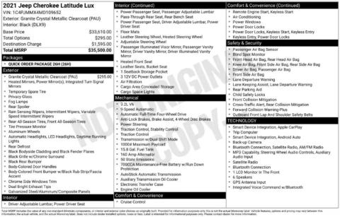 Photos of 2021 Jeep Cherokee Latitude Lux for sale in Omaha, NE at Gregg Young Chevrolet of Omaha