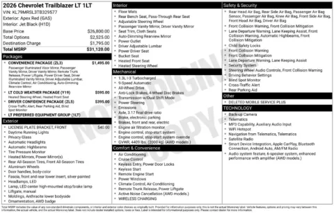 Photos of 2026 Chevrolet TrailBlazer LT for sale in Omaha, NE at Gregg Young Chevrolet of Omaha