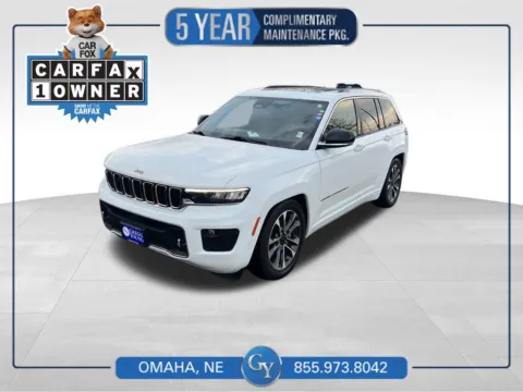 White 2023 Jeep Grand Cherokee Overland for sale in Omaha, NE