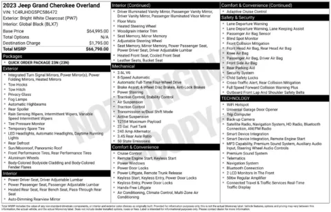 Photos of 2023 Jeep Grand Cherokee Overland for sale in Omaha, NE at Gregg Young Chevrolet of Omaha