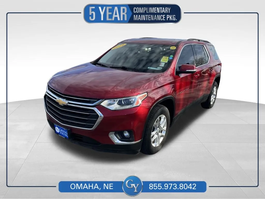 Red 2019 Chevrolet Traverse LT for sale in Omaha, NE