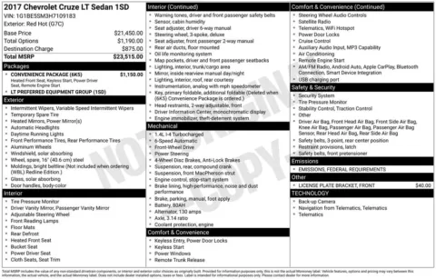 Photos of 2017 Chevrolet Cruze LT for sale in Omaha, NE at Gregg Young Chevrolet - Omaha