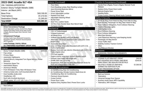 Photos of 2023 GMC Acadia SLT for sale in Omaha, NE at Gregg Young Chevrolet - Omaha