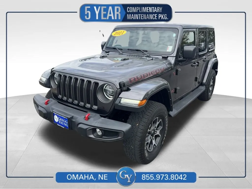 Gray 2021 Jeep Wrangler Unlimited Rubicon for sale in Omaha, NE