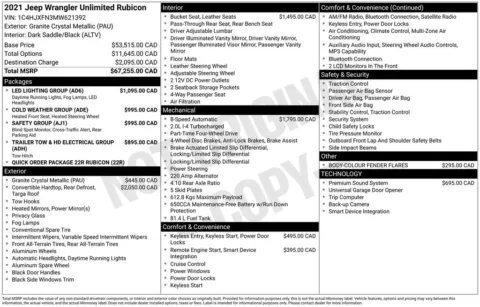 Photos of 2021 Jeep Wrangler Unlimited Rubicon for sale in Omaha, NE at Gregg Young Chevrolet - Omaha