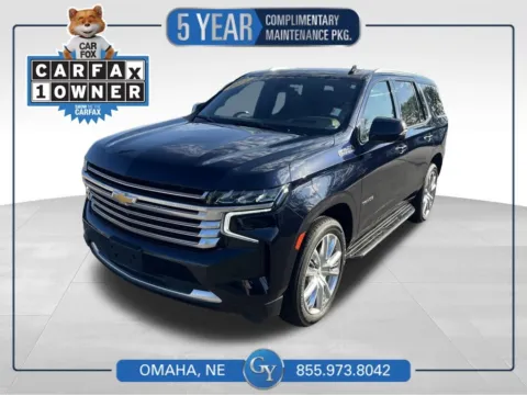 Blue 2021 Chevrolet Tahoe High Country for sale in Omaha, NE