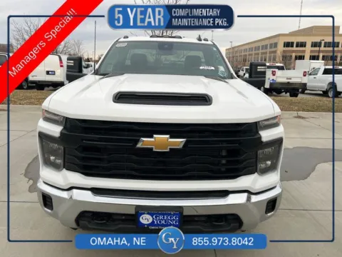 White 2025 Chevrolet Silverado 3500HD CC Work Truck for sale in Omaha, NE