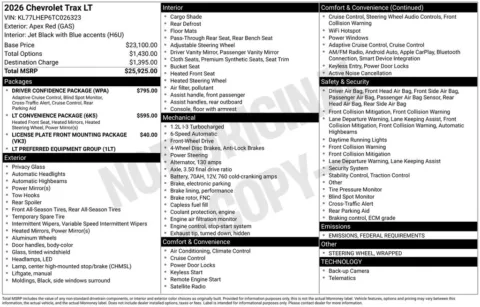 Photos of 2026 Chevrolet Trax LT for sale in Omaha, NE at Gregg Young Chevrolet - Omaha