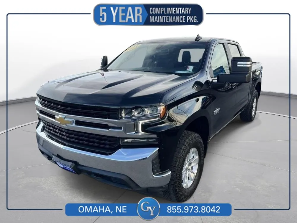 Black 2021 Chevrolet Silverado 1500 LT for sale in Omaha, NE