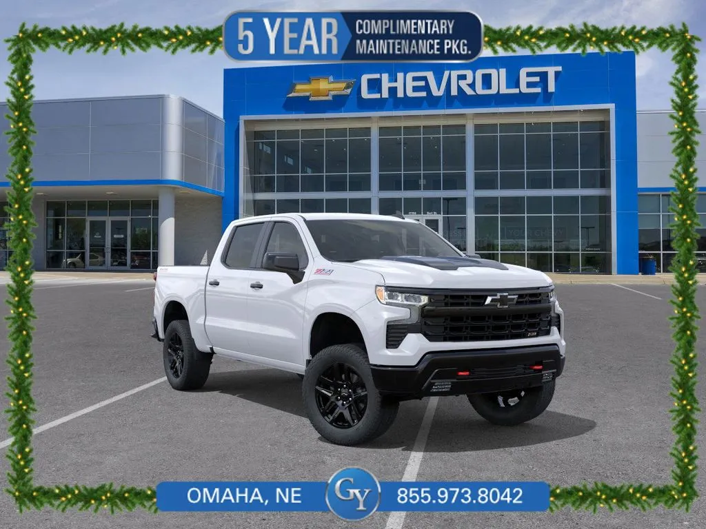 White 2026 Chevrolet Silverado 1500 LT Trail Boss for sale in Omaha, NE