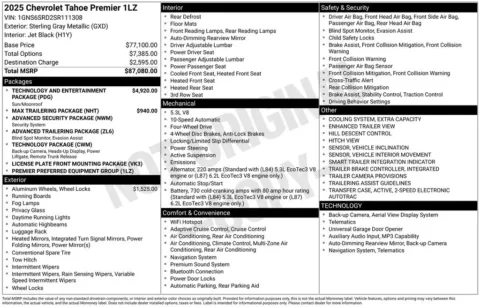 Photos of 2025 Chevrolet Tahoe Premier for sale in Omaha, NE at Gregg Young Chevrolet - Omaha