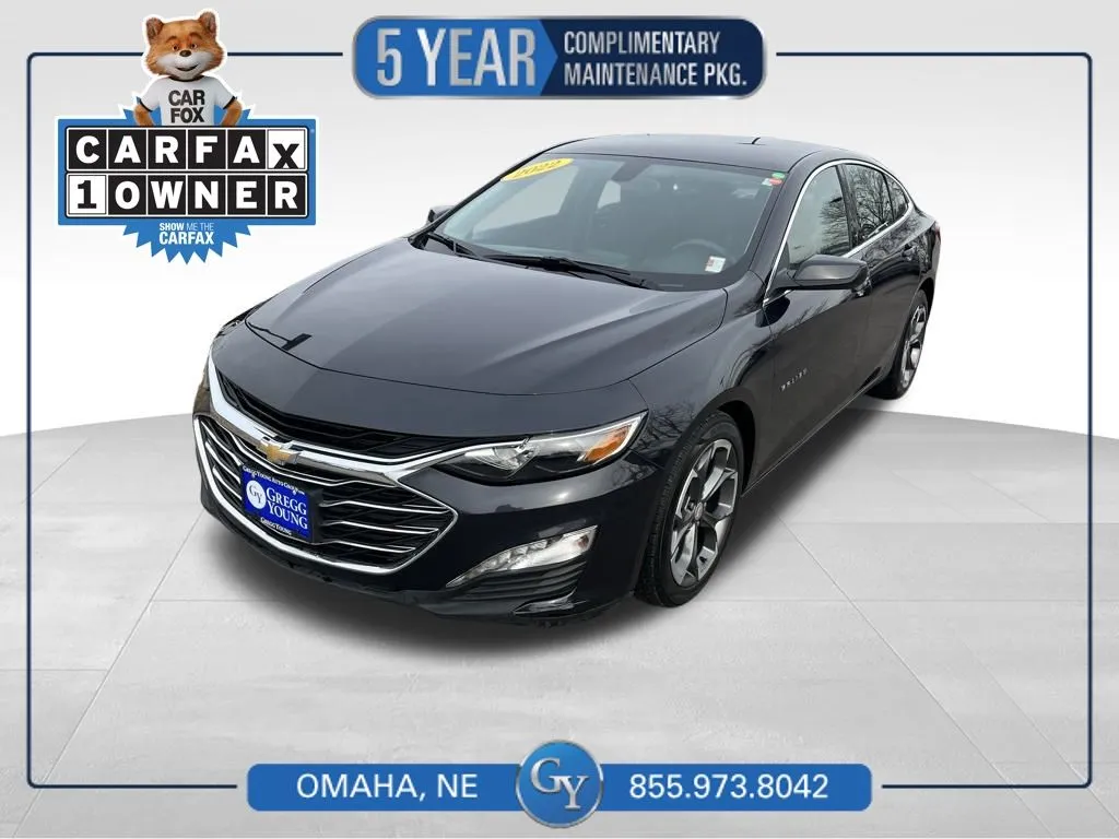 Gray 2022 Chevrolet Malibu LT for sale in Omaha, NE