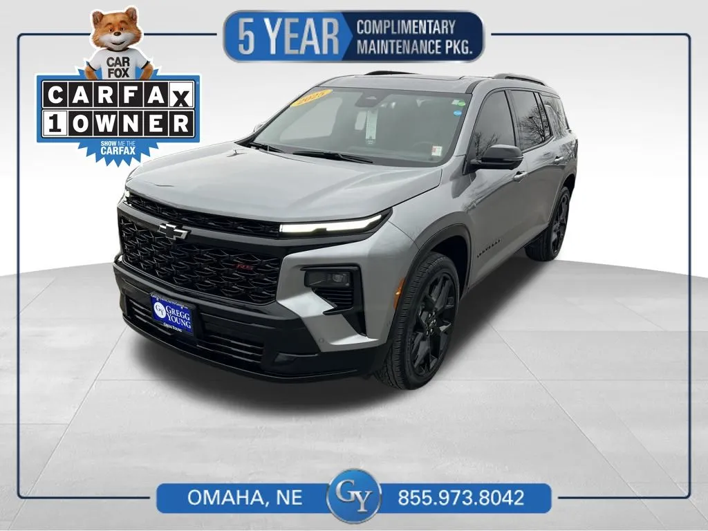 Gray 2025 Chevrolet Traverse RS for sale in Omaha, NE