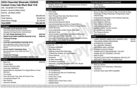 Photos of 2026 Chevrolet Silverado 2500HD Custom for sale in Omaha, NE at Gregg Young Chevrolet - Omaha