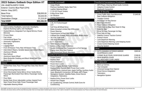 Photos of 2023 Subaru Outback Onyx Edition XT for sale in Omaha, NE at Gregg Young Chevrolet - Omaha