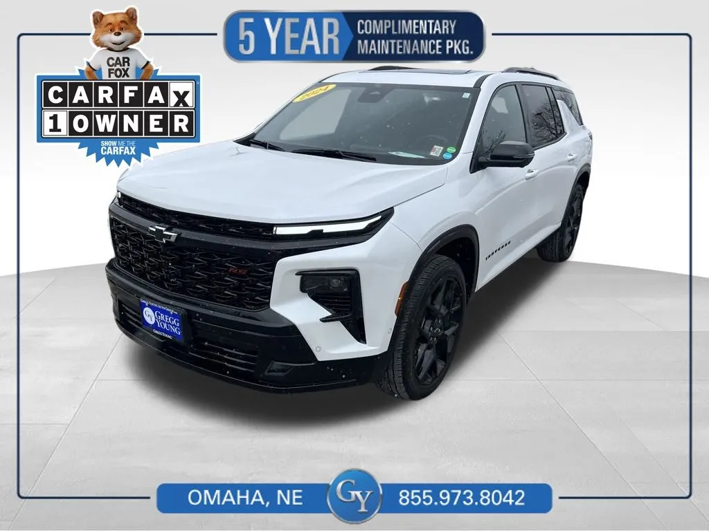 White 2024 Chevrolet Traverse RS for sale in Omaha, NE