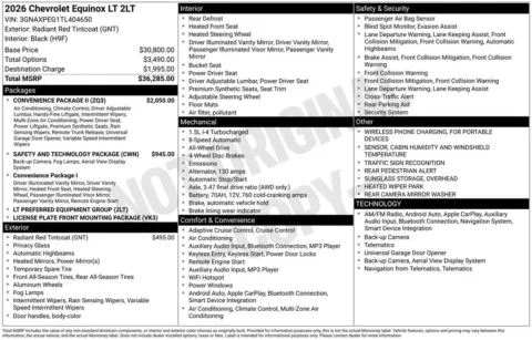 Photos of 2026 Chevrolet Equinox LT for sale in Omaha, NE at Gregg Young Chevrolet of Omaha