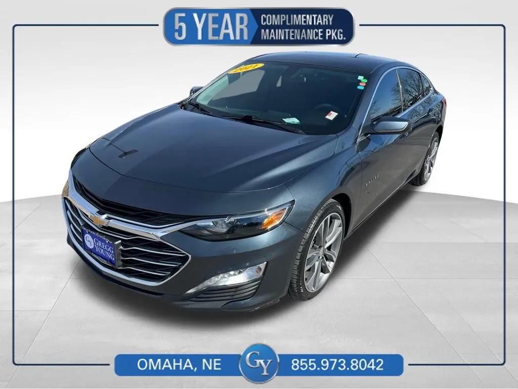 Gray 2021 Chevrolet Malibu LT for sale in Omaha, NE