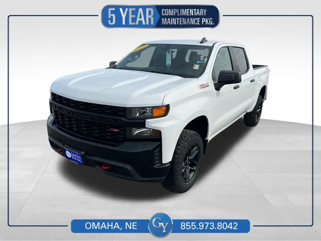 White 2020 Chevrolet Silverado 1500 Custom Trail Boss for sale in Omaha, NE