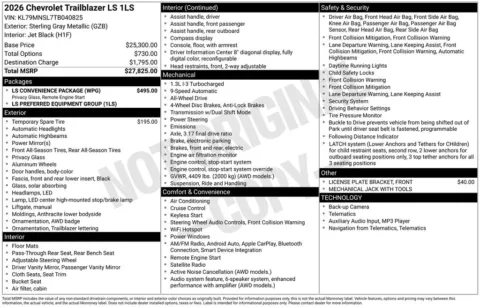 Photos of 2026 Chevrolet TrailBlazer LS for sale in Omaha, NE at Gregg Young Chevrolet - Omaha