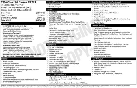 Photos of 2026 Chevrolet Equinox RS for sale in Omaha, NE at Gregg Young Chevrolet - Omaha