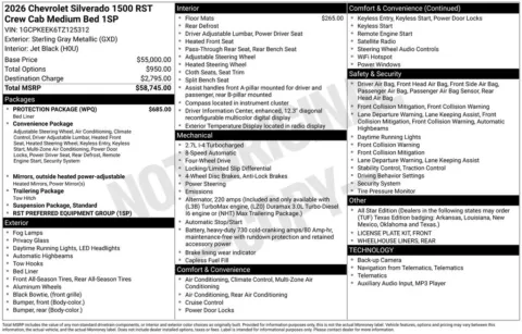 Photos of 2026 Chevrolet Silverado 1500 RST for sale in Omaha, NE at Gregg Young Chevrolet - Omaha