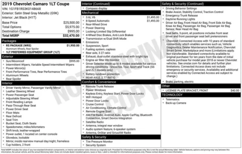 Photos of 2019 Chevrolet Camaro 1LT for sale in Omaha, NE at Gregg Young Chevrolet - Omaha