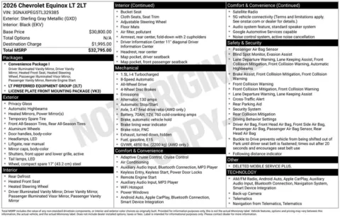 Photos of 2026 Chevrolet Equinox LT for sale in Omaha, NE at Gregg Young Chevrolet of Omaha