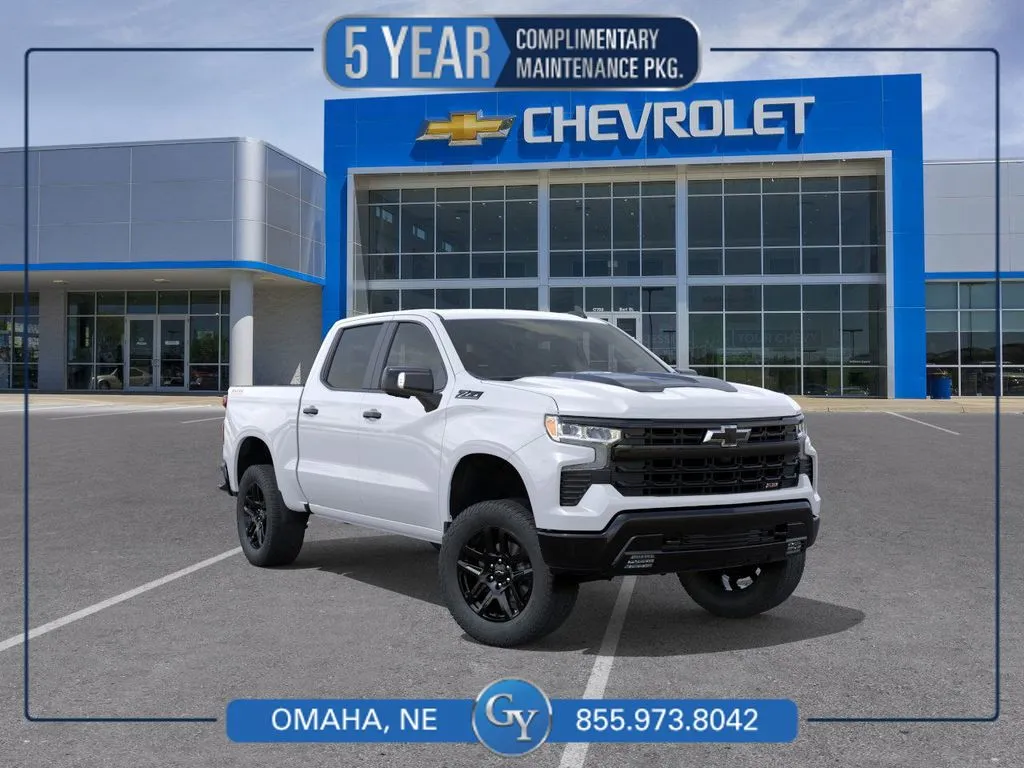 White 2026 Chevrolet Silverado 1500 LT Trail Boss for sale in Omaha, NE