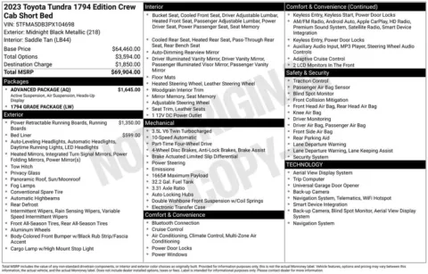 Photos of 2023 Toyota Tundra 1794 for sale in Omaha, NE at Gregg Young Chevrolet of Omaha