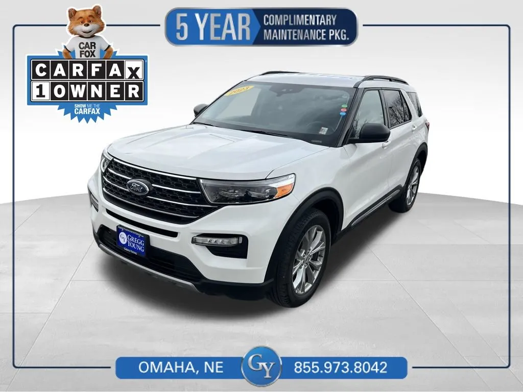 White 2023 Ford Explorer XLT for sale in Omaha, NE