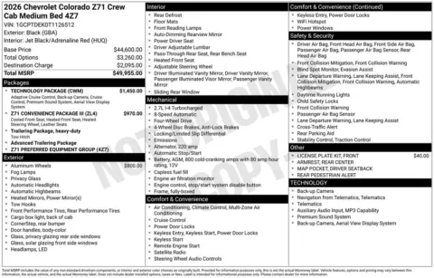 Photos of 2026 Chevrolet Colorado Z71 for sale in Omaha, NE at Gregg Young Chevrolet of Omaha