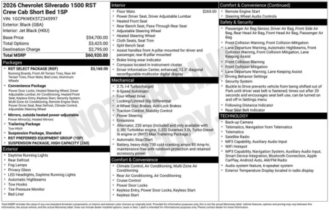 Photos of 2026 Chevrolet Silverado 1500 RST for sale in Omaha, NE at Gregg Young Chevrolet of Omaha