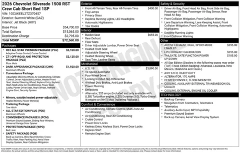 Photos of 2026 Chevrolet Silverado 1500 RST for sale in Omaha, NE at Gregg Young Chevrolet of Omaha