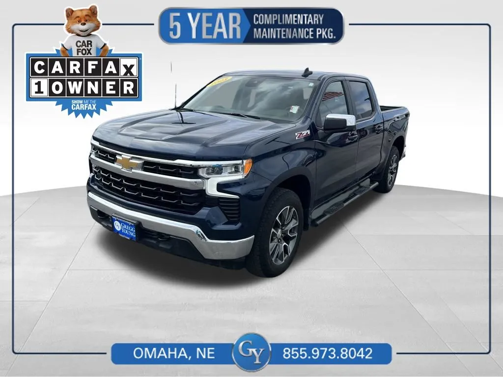 Blue 2023 Chevrolet Silverado 1500 LT for sale in Omaha, NE