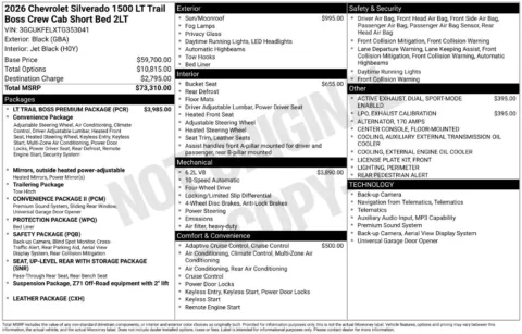Photos of 2026 Chevrolet Silverado 1500 LT Trail Boss for sale in Omaha, NE at Gregg Young Chevrolet of Omaha