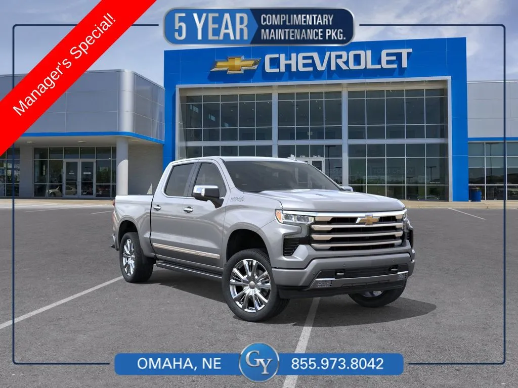 Gray 2026 Chevrolet Silverado 1500 High Country for sale in Omaha, NE