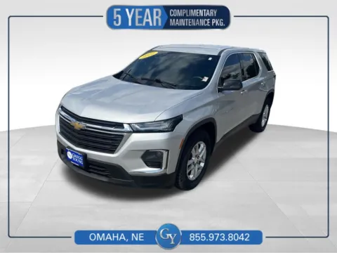 Silver 2022 Chevrolet Traverse LS for sale in Omaha, NE