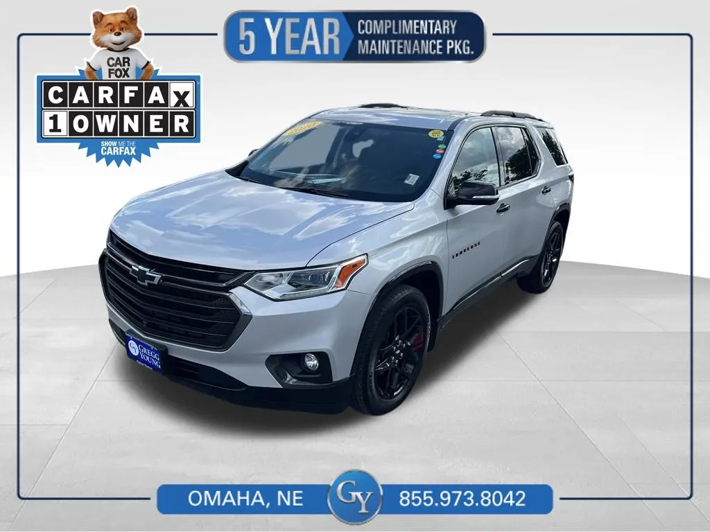Silver 2020 Chevrolet Traverse Premier for sale in Omaha, NE