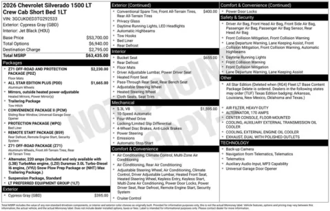 Photos of 2026 Chevrolet Silverado 1500 LT for sale in Omaha, NE at Gregg Young Chevrolet of Omaha