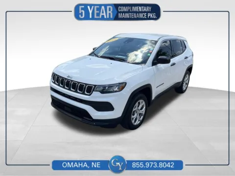 White 2024 Jeep Compass Sport for sale in Omaha, NE